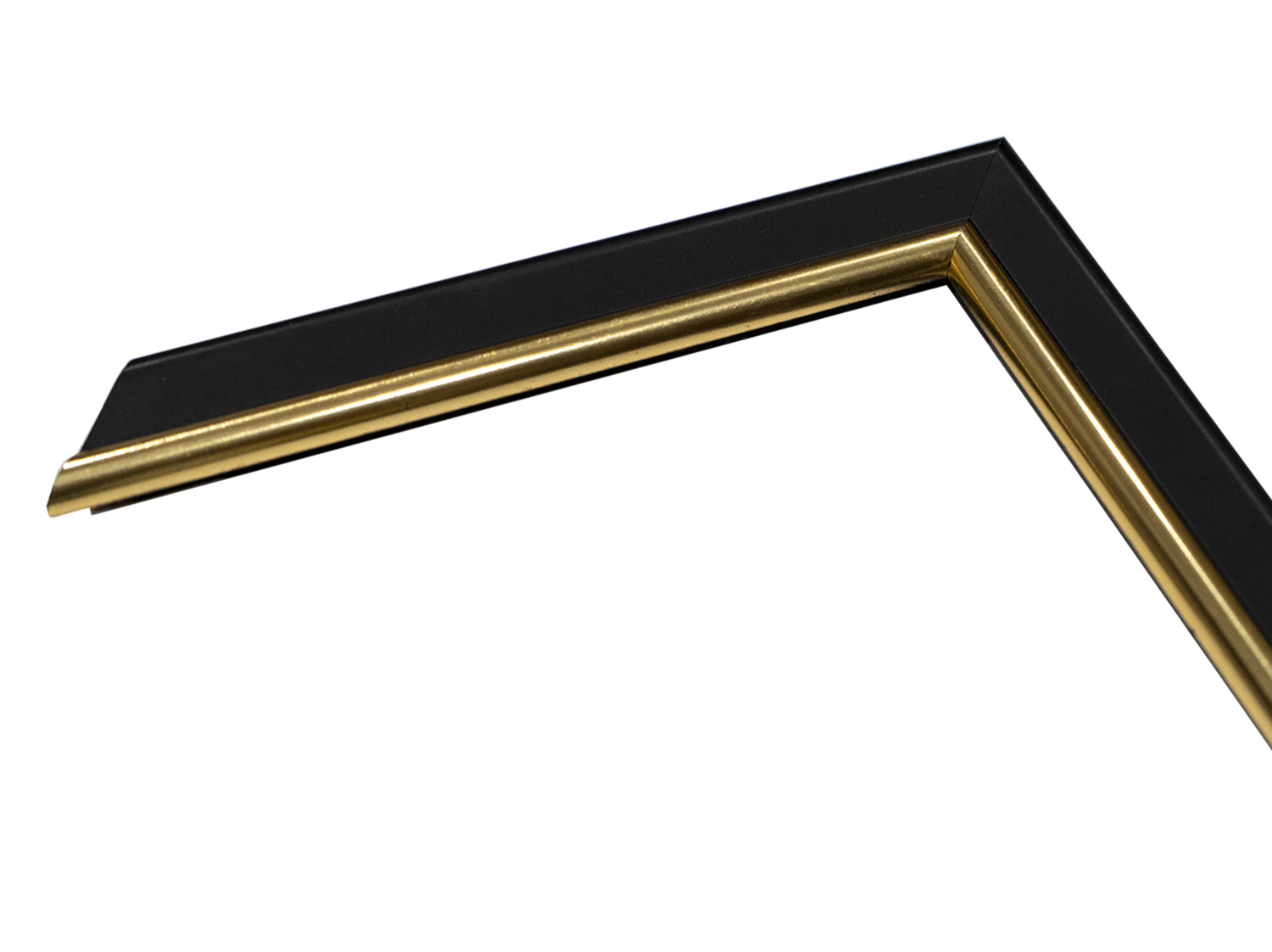 Gemini Wood Moulding - SATIN BLACK W/GOLD LIP BLKG2 - Image 2