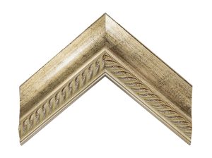 Gemini Wood Moulding - SILVER W/BRAIDED LIP G-1280 **OVERSTOCK