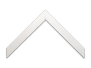 Gemini Wood Moulding - WHITE FLAT CAP G-2949