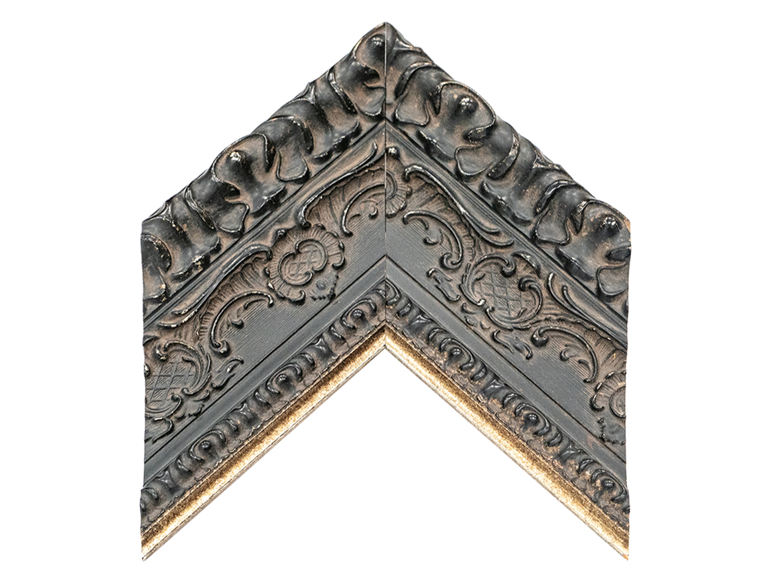 UFP Wood Moulding - BLACK WITH SILVER PARSIENNE G-420-3002