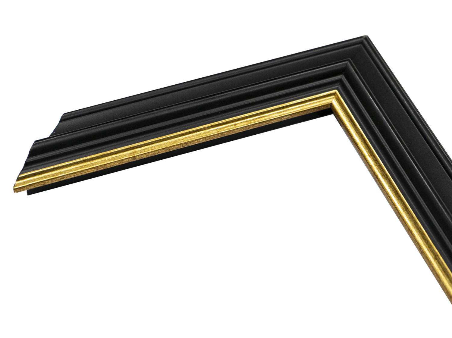 Gemini Wood Moulding - BLACK W/GOLD LIP G-4415 - Image 2