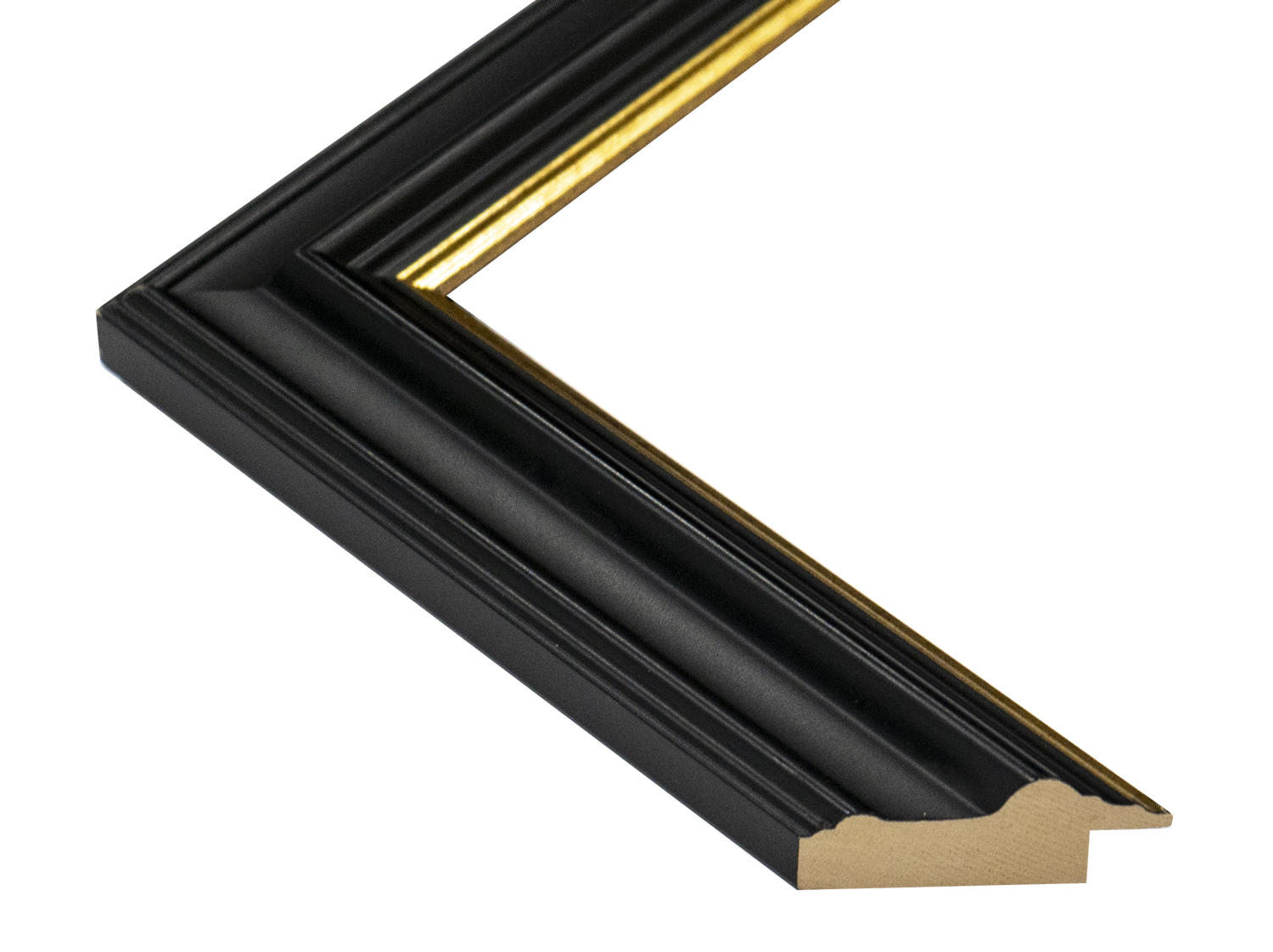 Gemini Wood Moulding - BLACK W/GOLD LIP G-4415 - Image 3