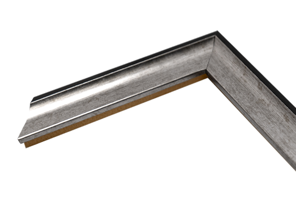 Gemini Wood Moulding - SILVER PANEL/BLACK BACK G-7101 - Image 3
