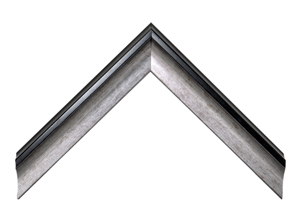 Gemini Wood Moulding - SILVER PANEL/BLACK BACK G-7101