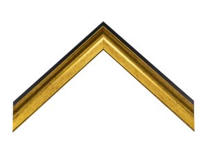 Gemini Wood Moulding - GOLD PANEL/BLACK BACK G-7103