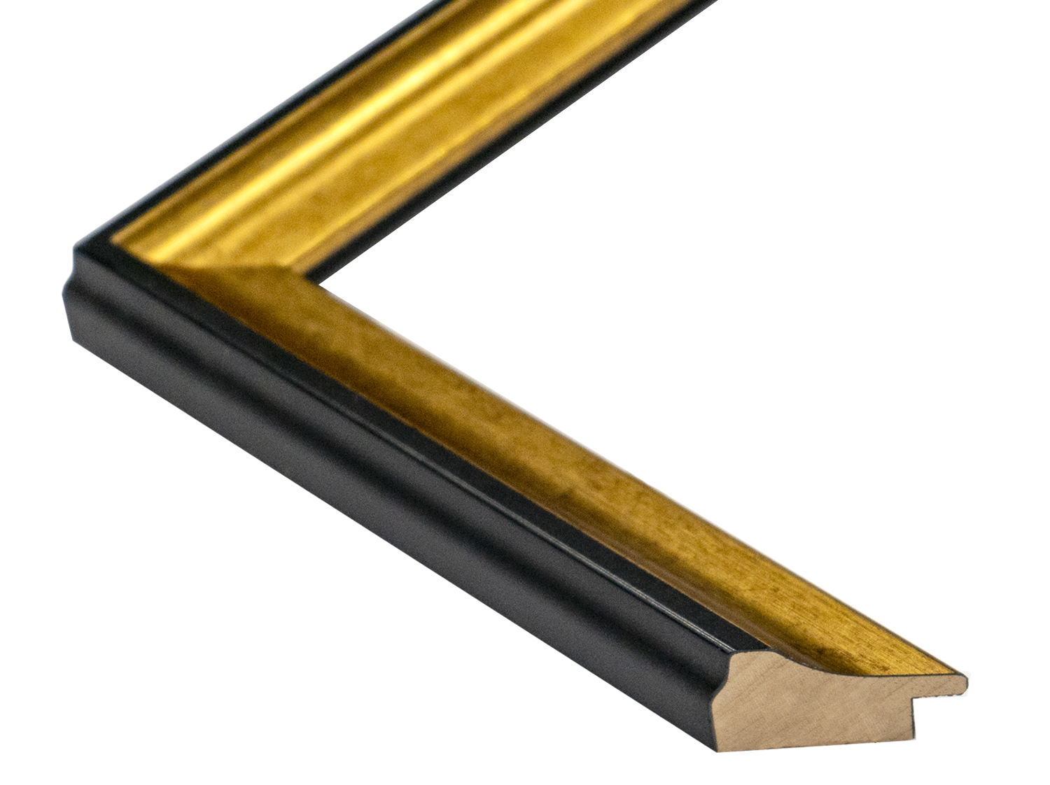 Gemini Wood Moulding - GOLD PANEL/BLACK BACK G-7103 - Image 2