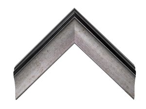 Gemini Wood Moulding - SILVER PANEL/BLACK BACK G-7201