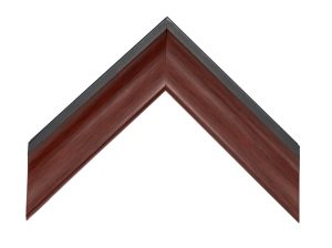 Gemini Wood Moulding - CHERRY PANEL/BLACK BACK G-7206