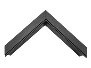 Gemini Builds It G-7501 - Black Flat Wood Deep Shadowbox Picture Frame Moulding