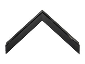Gemini Wood Moulding - Black cap with Gloss black Line G-8315