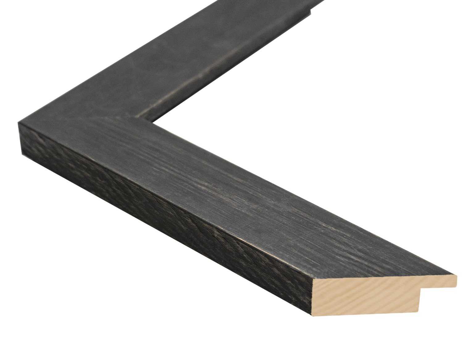 UFP Wood Moulding G-B920 - 1 1/2" Wide Country Charcoal Black Rustic Flat Wood Picture Frame Moulding