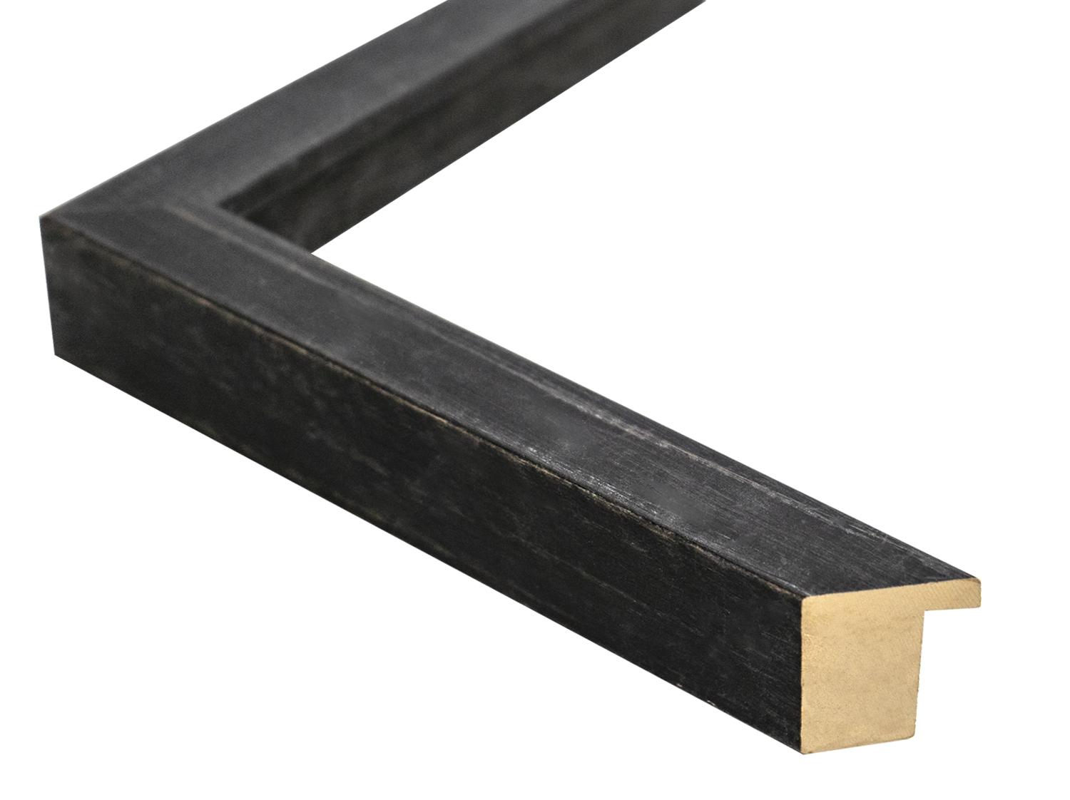 UFP Wood Moulding G-B950 - 3/4" Wide Country Charcoal Black Rustic Flat Wood Picture Frame Moulding