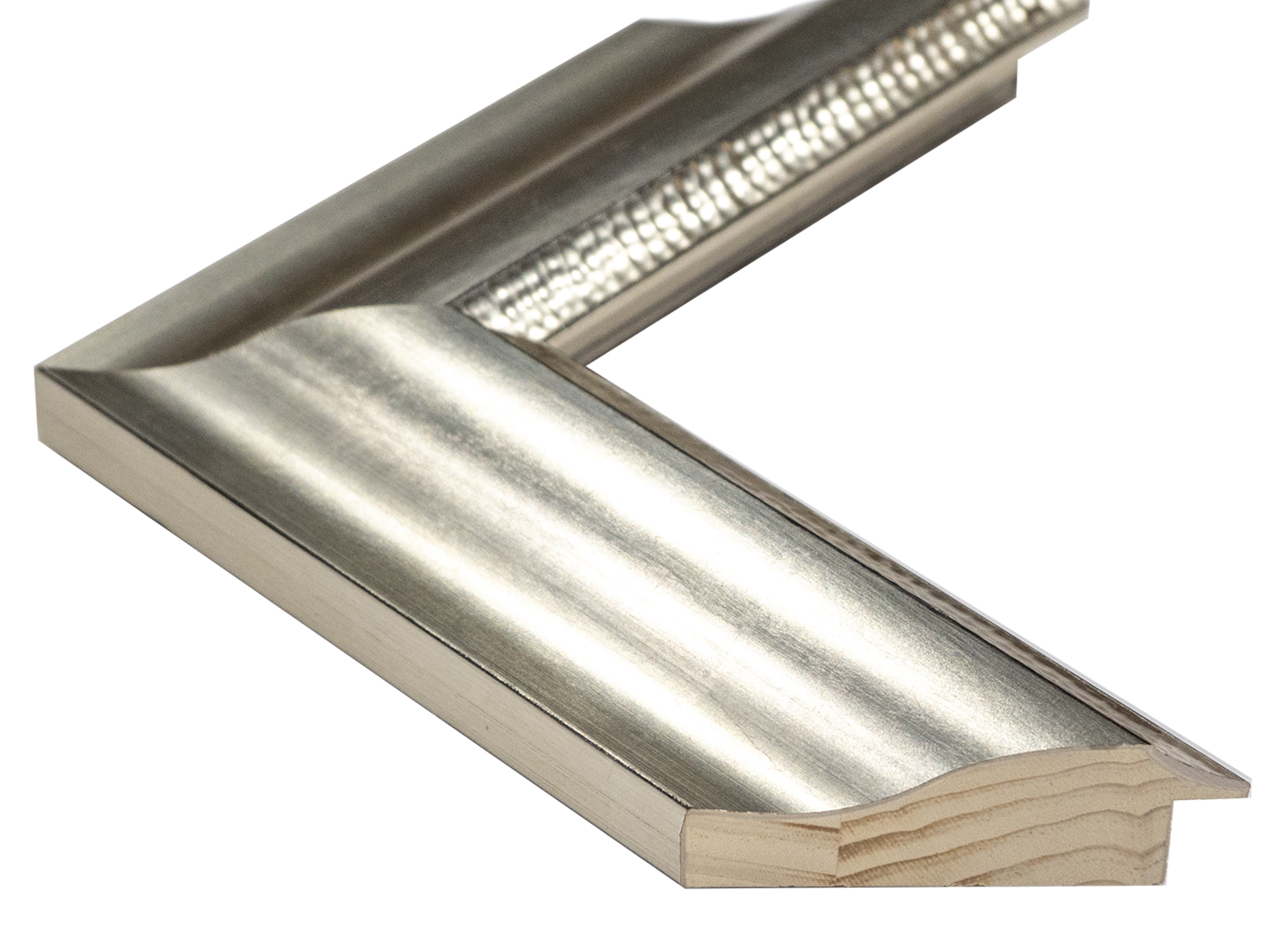 Fotiou Wood Moulding - ORNATE BRIGHT SILVER LEAF (JS6425BS) - Image 3