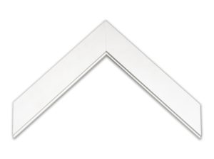 Gemini Builds It WHT10 - 1 1/4" Wide White Flat Wood Picture Frame Moulding