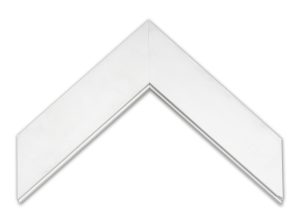 Gemini Builds It WHT11 - White Flat Wood Picture Frame Moulding
