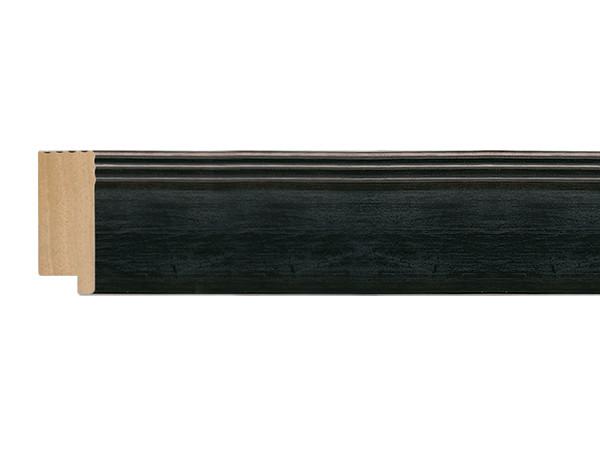 Fotiou Wood Moulding - SMOKED ANTRACITE/ SILVER RIBBED BACK