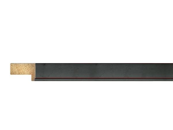 Gemini Wood Moulding - SATIN BLACK RED STRIPES