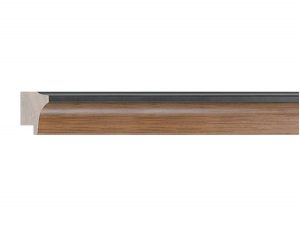 Gemini Wood Moulding - LIGHT WALNUT PANEL/BLACK BACK