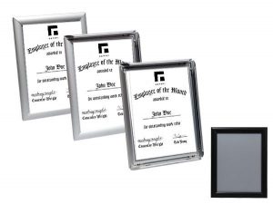 Satin Black 8 1/2 x 11 Flip Frame