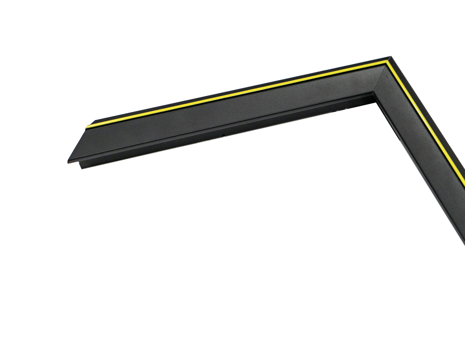 Gemini Wood Moulding - Black Cap with Yellow Line G-8333 - Image 2
