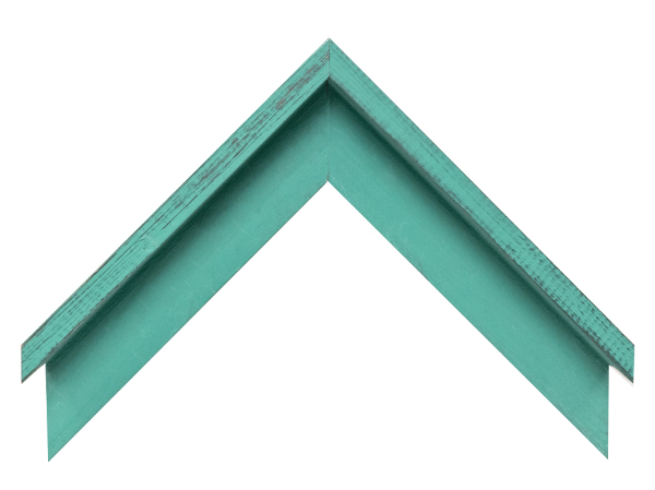 UFP Wood Moulding - 2" x 3/8" French Teal Country Colors Floater G-B978