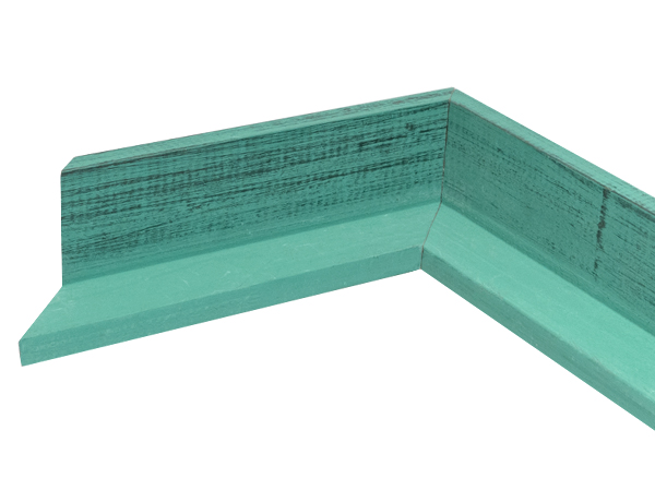 UFP Wood Moulding - 2" x 3/8" French Teal Country Colors Floater G-B978 - Image 2