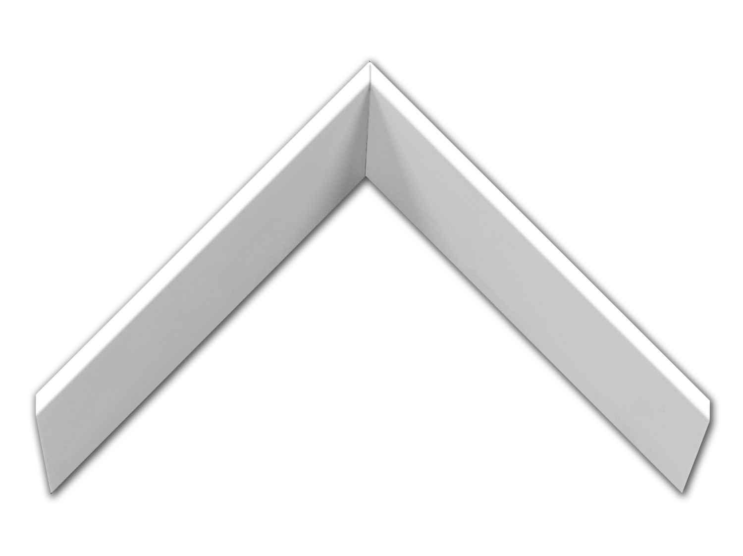 UFP Wood Moulding - 7/8" Edge Matte White Stem G-P2651