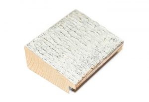 Gemini Wood Moulding - 2 1/2" WHITE W/ AGED SILVER**