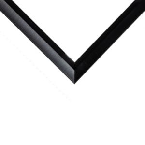 Nielsen Metal Moulding - 1/2" SLANTED MATTE BLACK N-65-421