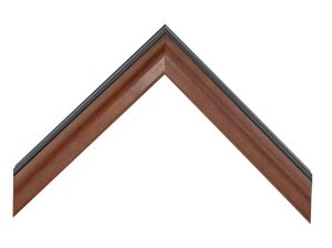 Gemini Wood Moulding - WALNUT PANEL/BLACK G-7107