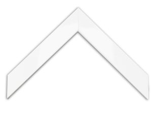Studio Moulding - 1" W Matte White (1 5/16" D Shadowbox) - G-24760