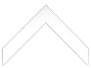 Studio Moulding - 1 1/8" H Flat Matte White G-27460
