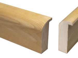 Gemini Wood Moulding - 3" H MAPLE ROUNDED UNFINISHED MOULDING (22-SC RAW WOOD) **DISC