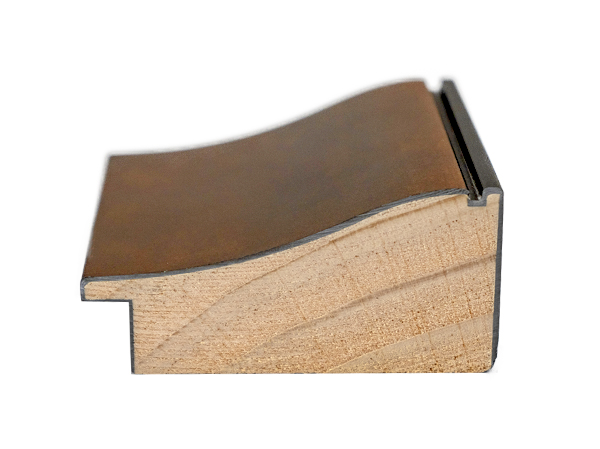 Gemini Wood Moulding - 3" MOTTLED METALLIC BRONZE G-BR6529 **DISC - Image 3