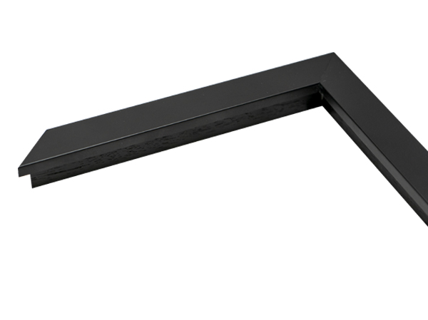 Gemini Wood Moulding - IC 7/8" BLACK SATIN FLAT S-95591 - Image 2
