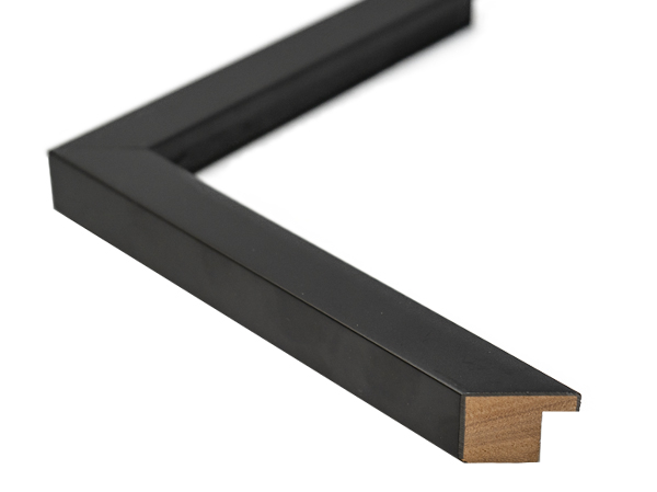 Gemini Wood Moulding - IC 7/8" BLACK SATIN FLAT S-95591 - Image 3