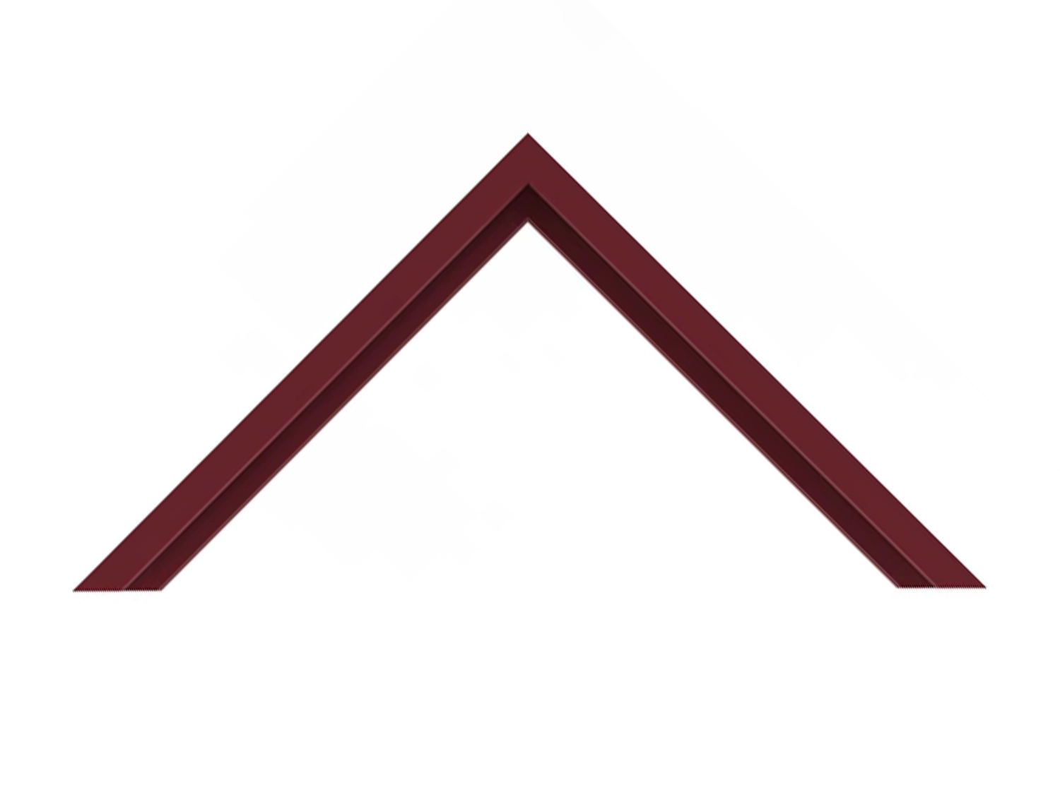 Nielsen Metal Moulding - MAROON FLAT TOP - N-117-201
