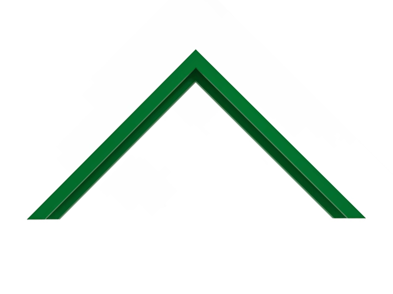 Nielsen Metal Moulding - KELLY GREEN FLAT TOP - N-117-204