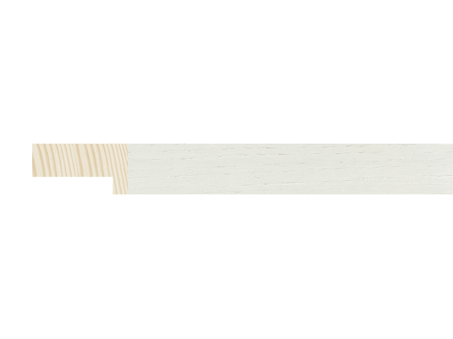 Gemini Wood Moulding - Solana 3/4" White Stain Cap w/ Natural Oak Sides G-1083162 - Image 3