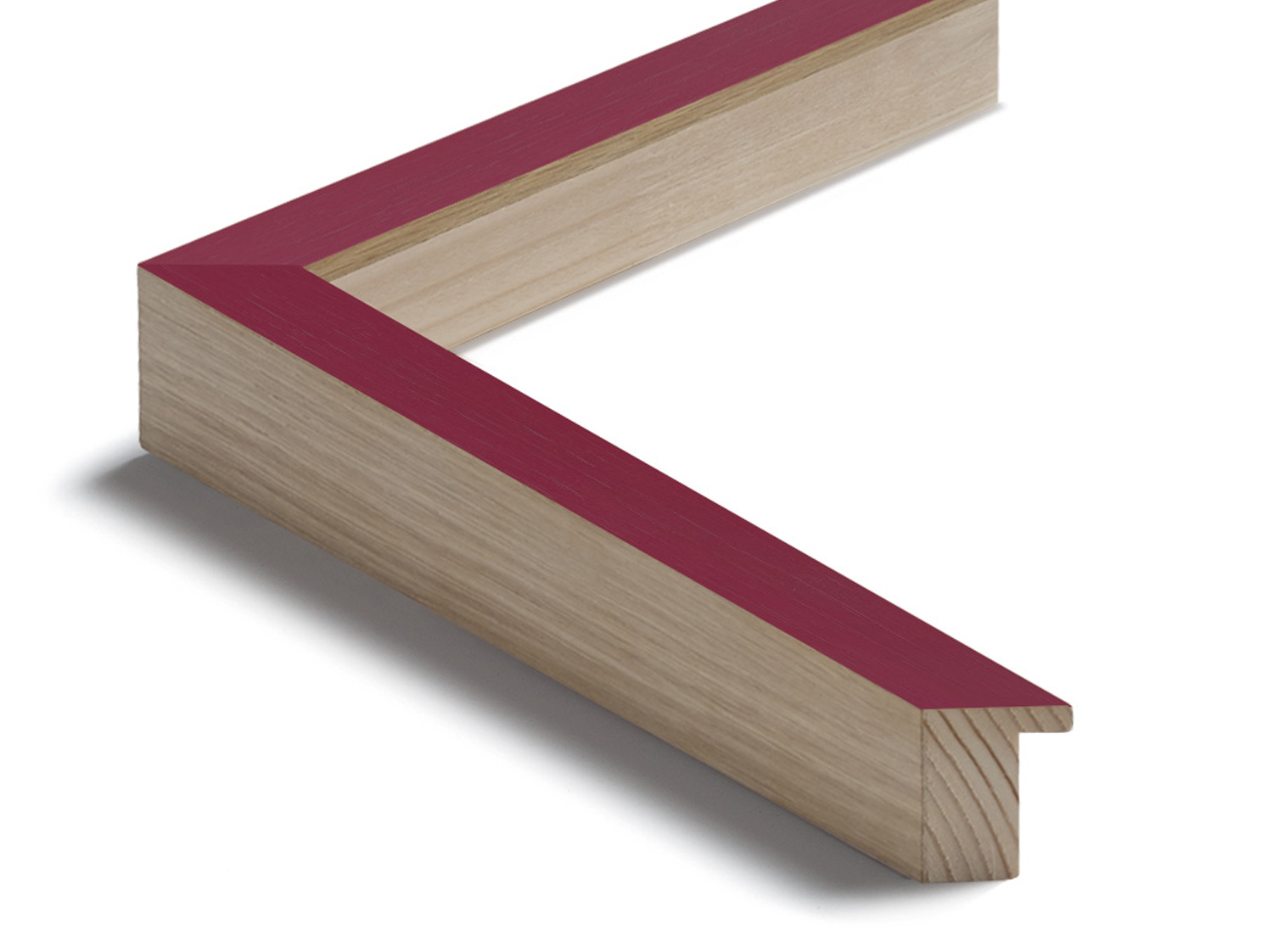 Gemini Wood Moulding - Solana 3/4" Red Stain Cap w/ Natural Oak Sides G-1083163 - Image 2