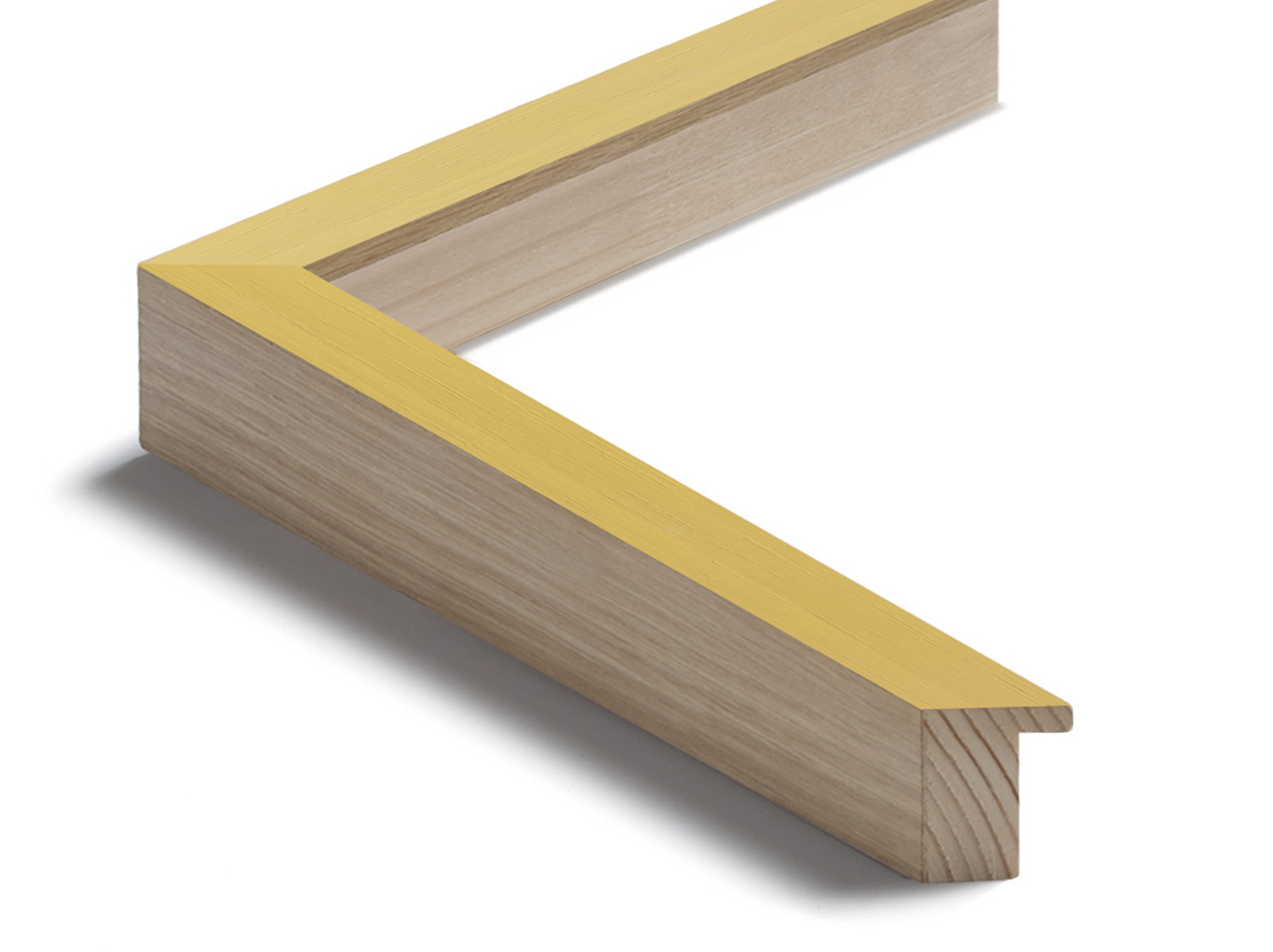 Gemini Wood Moulding - Solana 3/4" Mustard Stain Cap w/ Natural Oak Sides G-1083165 - Image 2