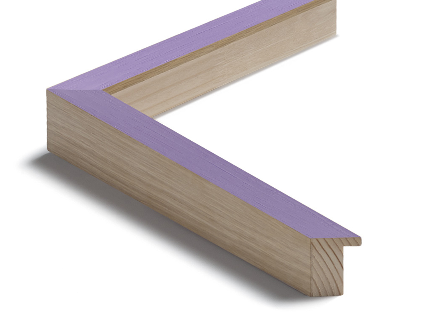 Gemini Wood Moulding - Solana 3/4" Lilac Stain Cap w/ Natural Oak Sides G-1083167 - Image 2