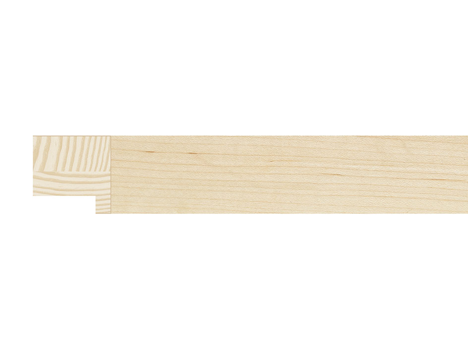 Gemini Wood Moulding - Solana 1 3/16" Flat Natural Maple G-1099113 - Image 3