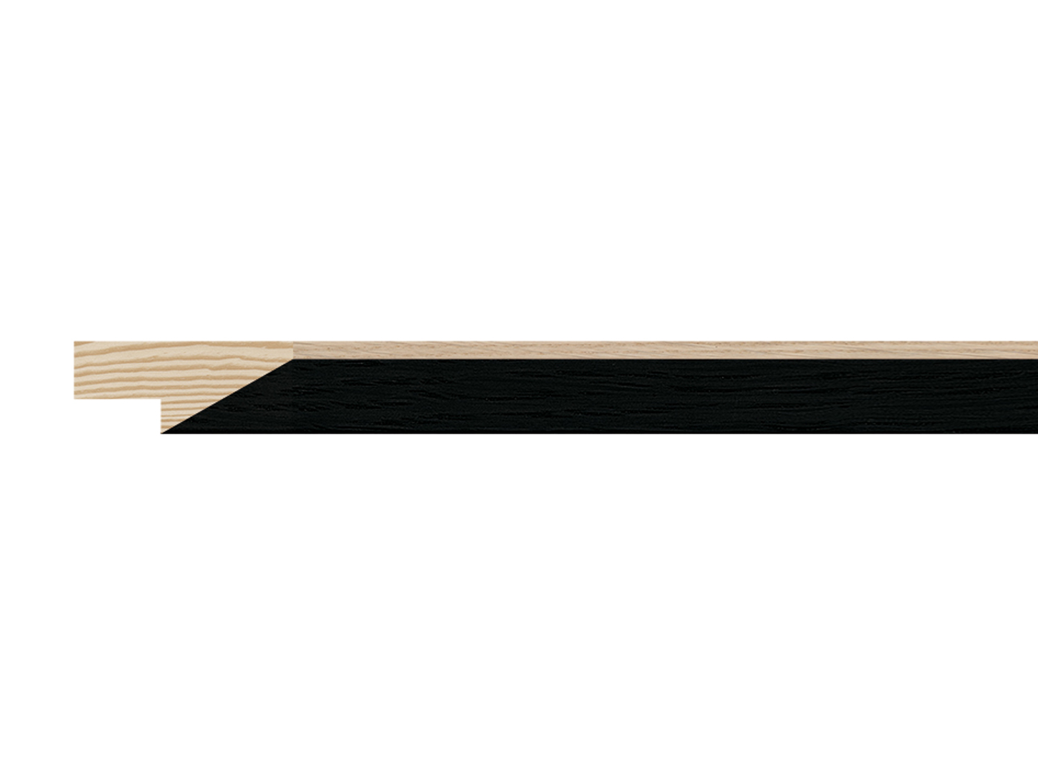 Gemini Wood Moulding - Solana 5/8" Edge Black Stain w/ Natural Oak Sides G-1227164 - Image 3