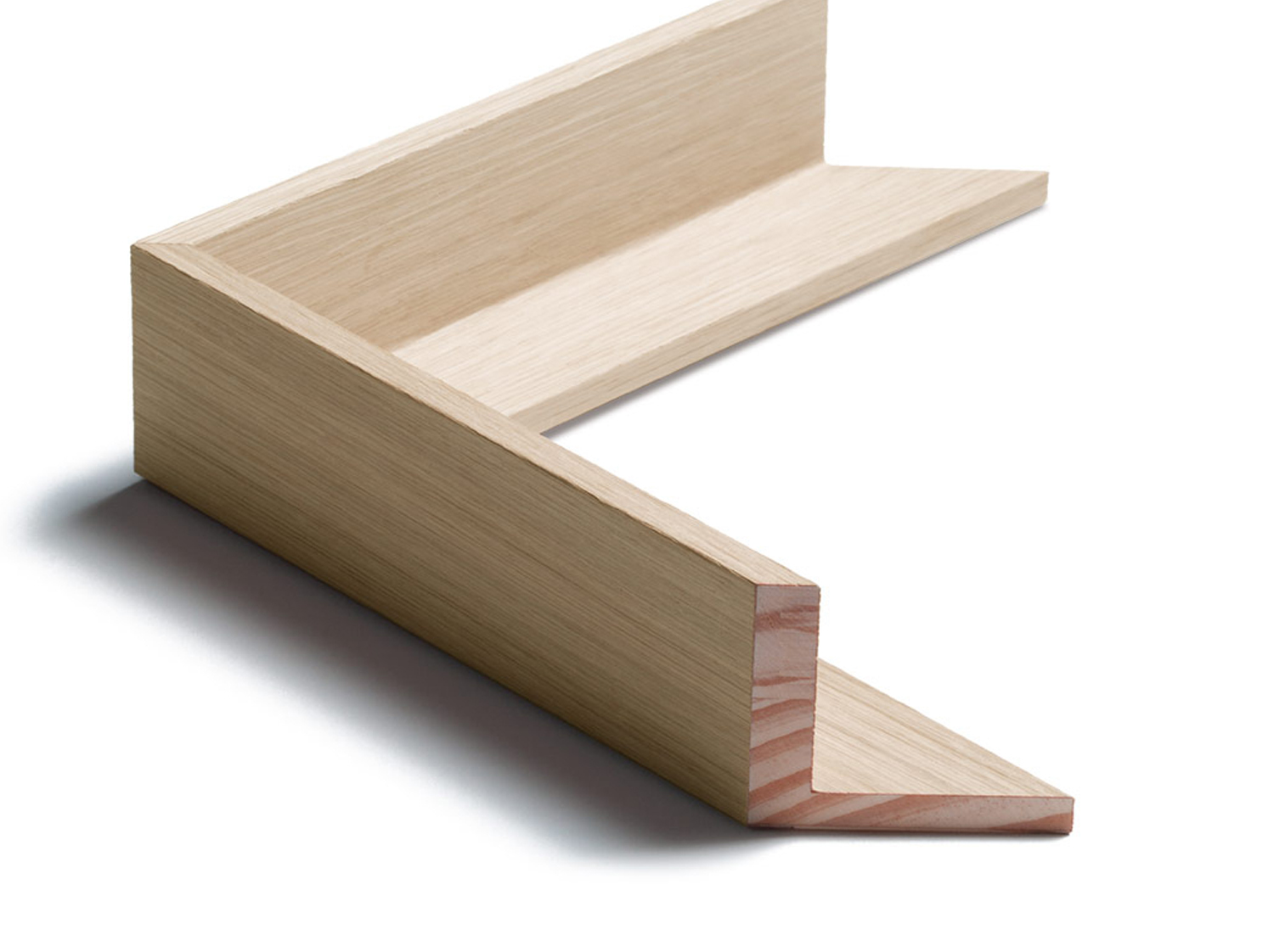 Gemini Wood Moulding - Solana 3/8" Natural Oak Float Frame (2" D) G-1247115 - Image 2