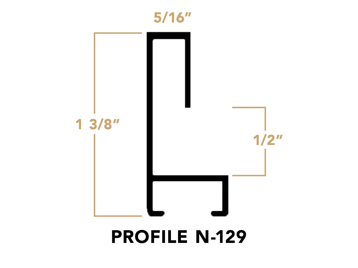 Nielsen Metal Moulding - Matte Black N-129-21 - Image 2